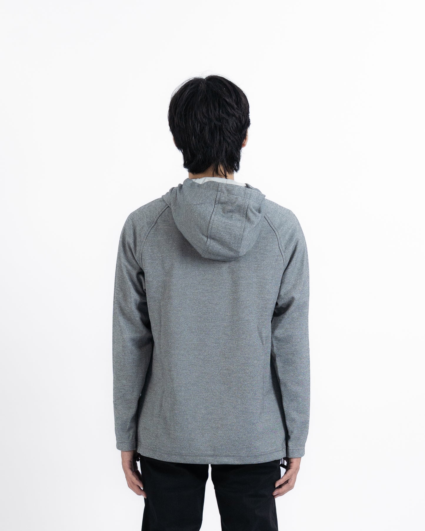 Erigo Long Sleeve Hoodie Tees Miller Grey - Kaos Hoodie Lengan Panjang Unisex