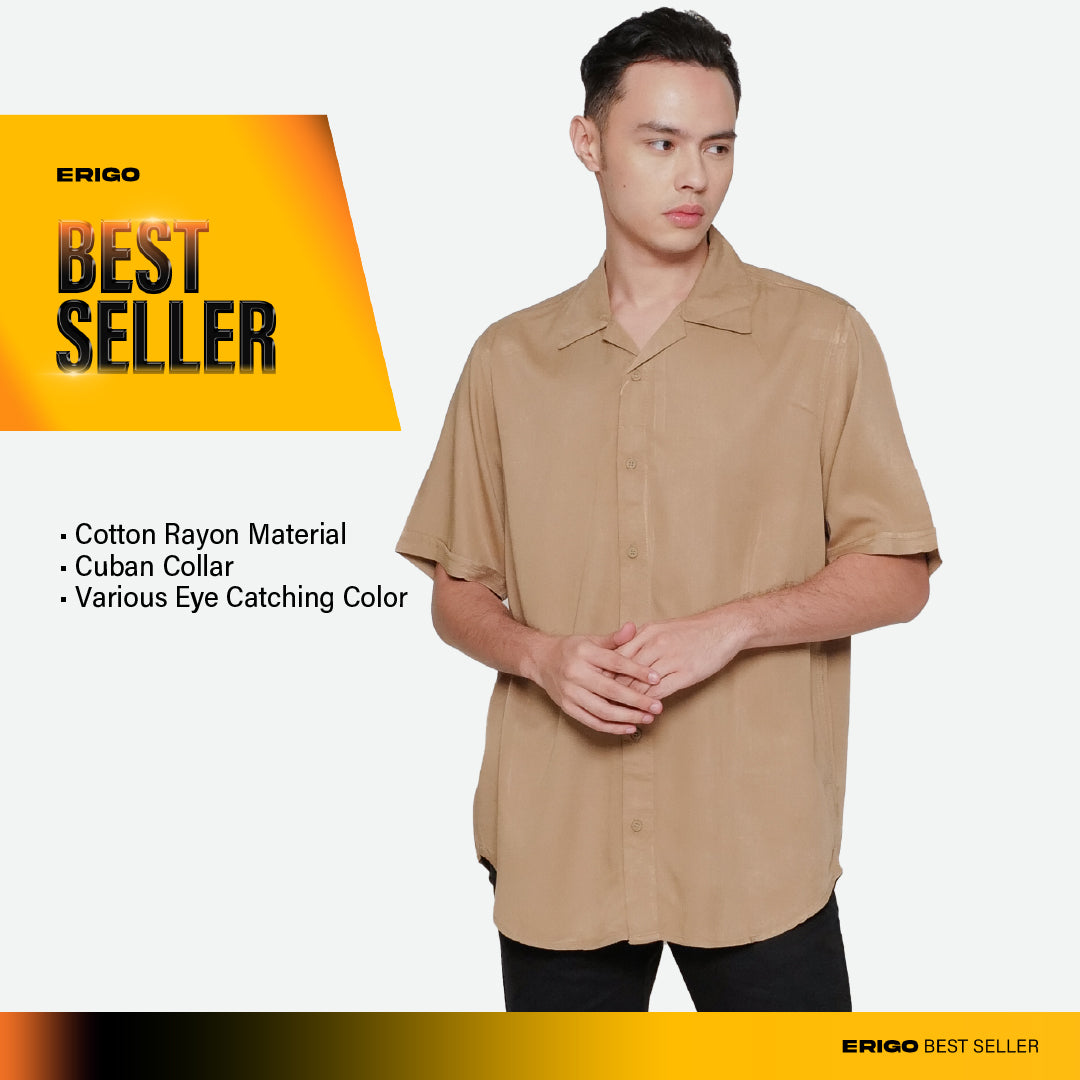 Erigo Short Shirt Aera Khaki Unisex