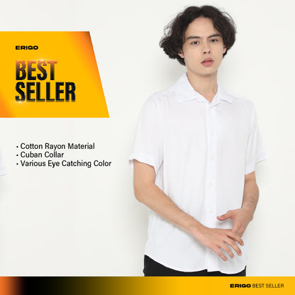 Erigo Short Shirt Rayon Lavrenti White Unisex