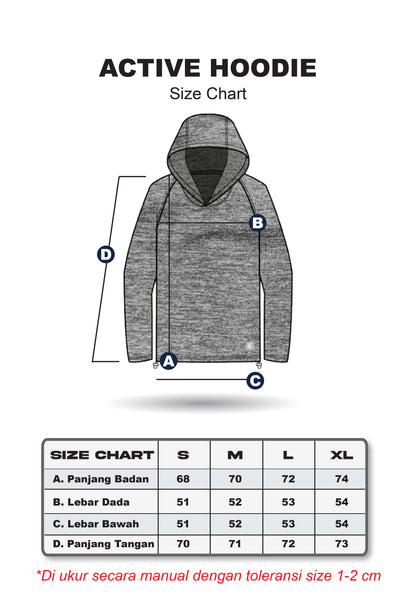 Erigo Long Sleeve Hoodie Tees Miller Grey - Kaos Hoodie Lengan Panjang Unisex
