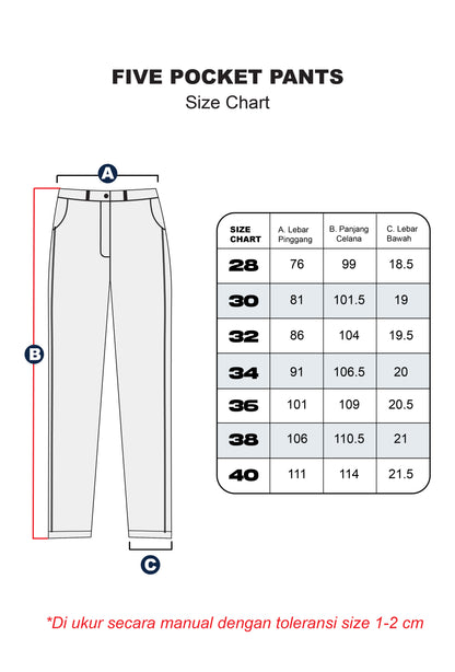 Erigo Five Pocket Pants Xever Dark Grey - Celana Panjang Five Pocket Unisex