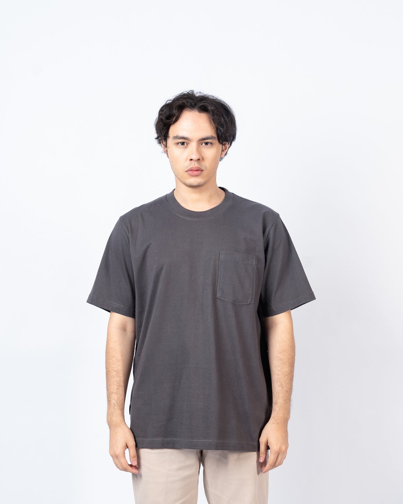 Erigo T-Shirt Oversize Pocket Grania Asphalt Unisex