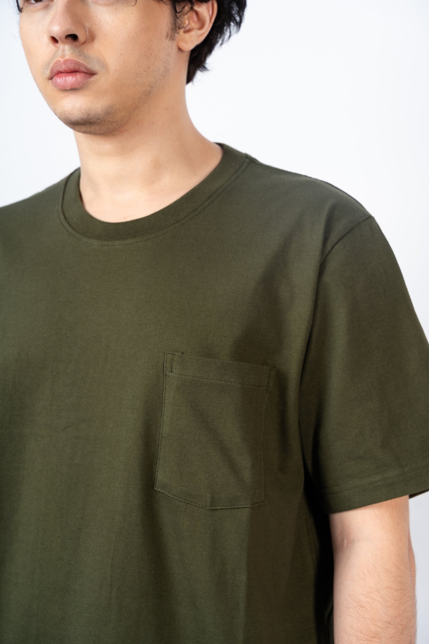 Erigo T-Shirt Oversize Pocket Ceol Olive