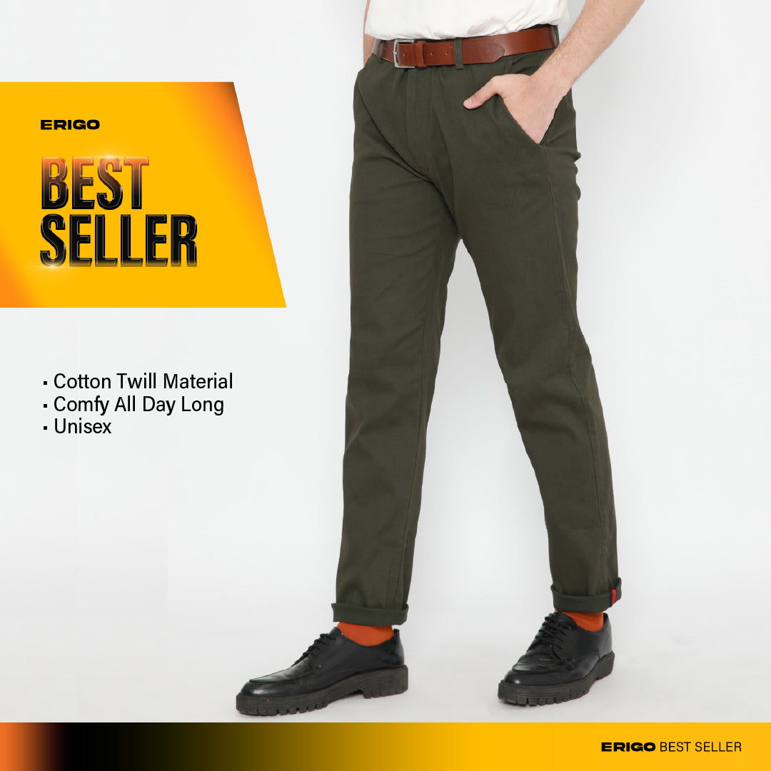 Erigo Chino Pants Beryl Emerald Unisex