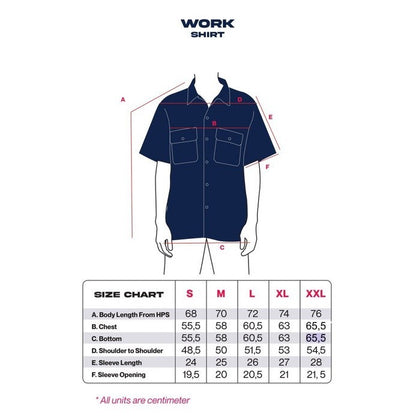 Erigo Work Shirt Ragnar Misty Blue Unisex