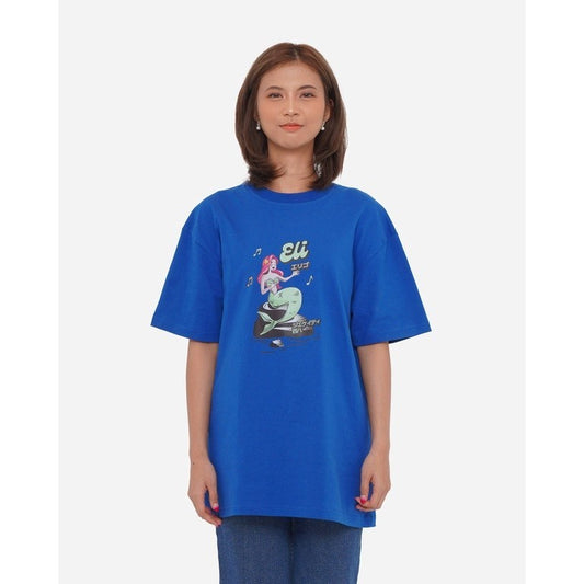 Erigo T-Shirt Oversize | JKT48 Eli Blue