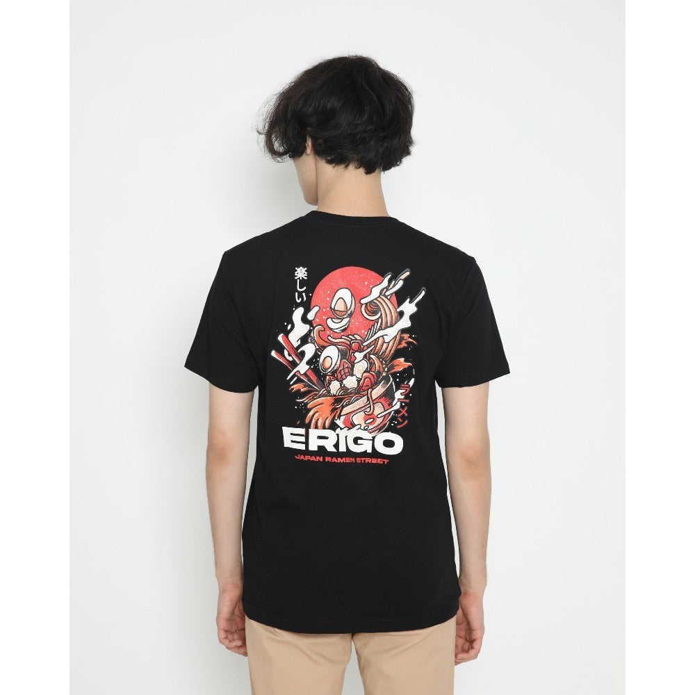 Erigo T-Shirt Ramen Street Black Unisex