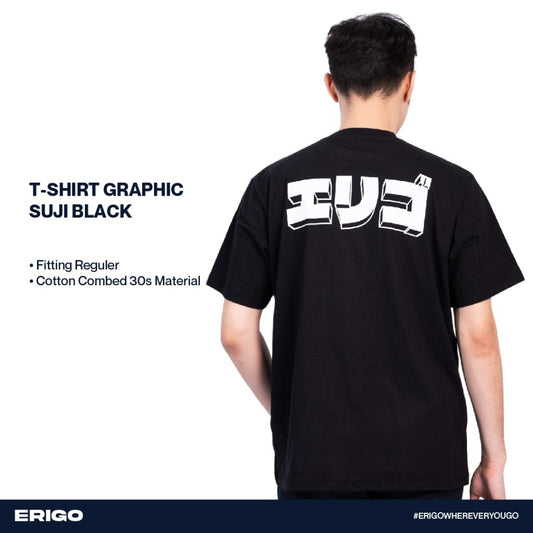 Erigo T-Shirt Graphic Suji Black