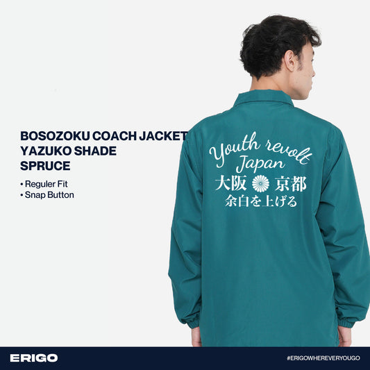 Erigo Bosozoku Coach Jacket Graphic Yazuko Shade Spruce