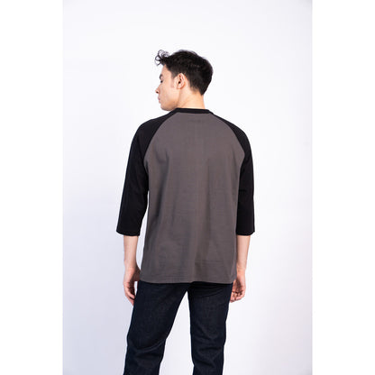 Erigo T-Shirt Raglan Laksh Black Asphalt Unisex