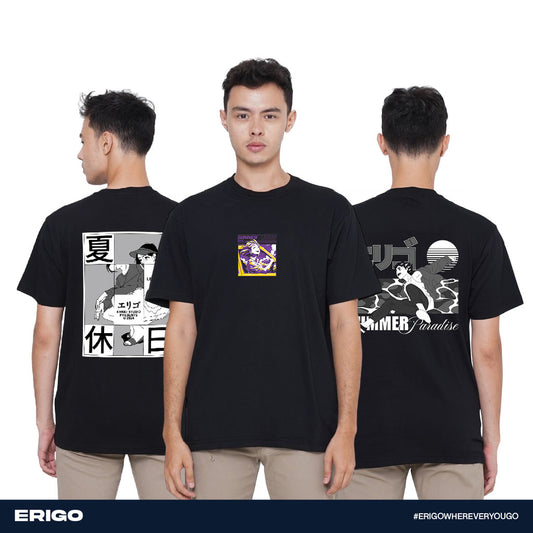 Erigo Buy 1 Get 3 T-Shirt Graphic Bundling 3 | Tamada Black, Tanaka Black, Tamotsu Black