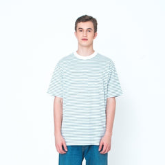Erigo T-Shirt Stripe Wolvey Small Striped Sage Unisex
