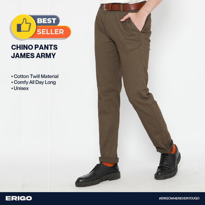 Erigo Chino Pants James Army Unisex