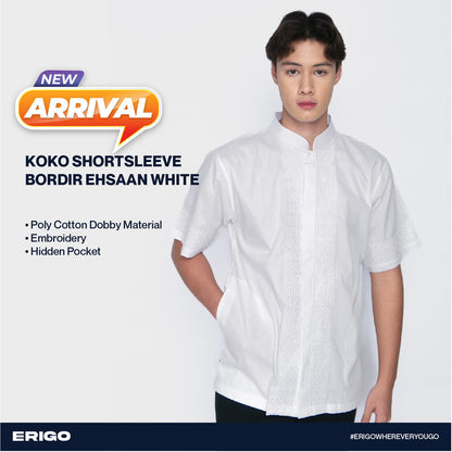 Erigo Koko Short Sleeve Bordir Ehsaan White