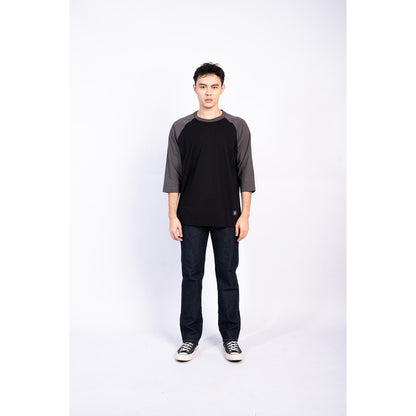 Erigo T-Shirt Raglan Lowel Asphalt Black Unisex