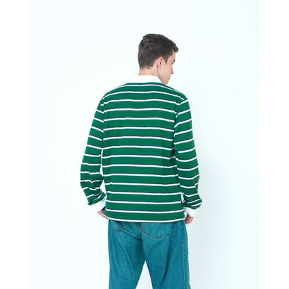 Erigo Longsleeve Rugger Stripe Finley Wide Striped Green Unisex