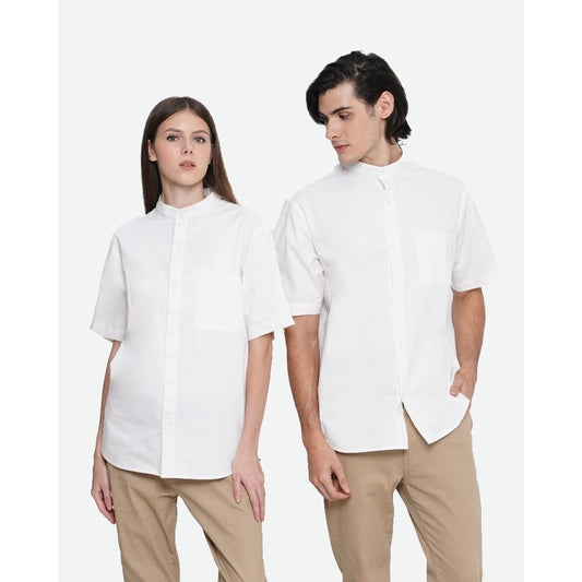 Erigo Kemeja Shanghai Short Sleeve Rune White Unisex