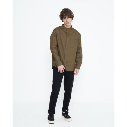 Erigo Kemeja Shanghai Longsleeve Deventer Olive Unisex