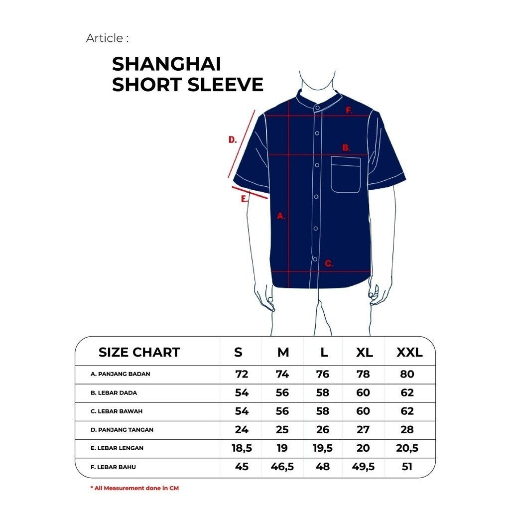 Erigo Kemeja Shanghai Short Sleeve Siebe Black Unisex