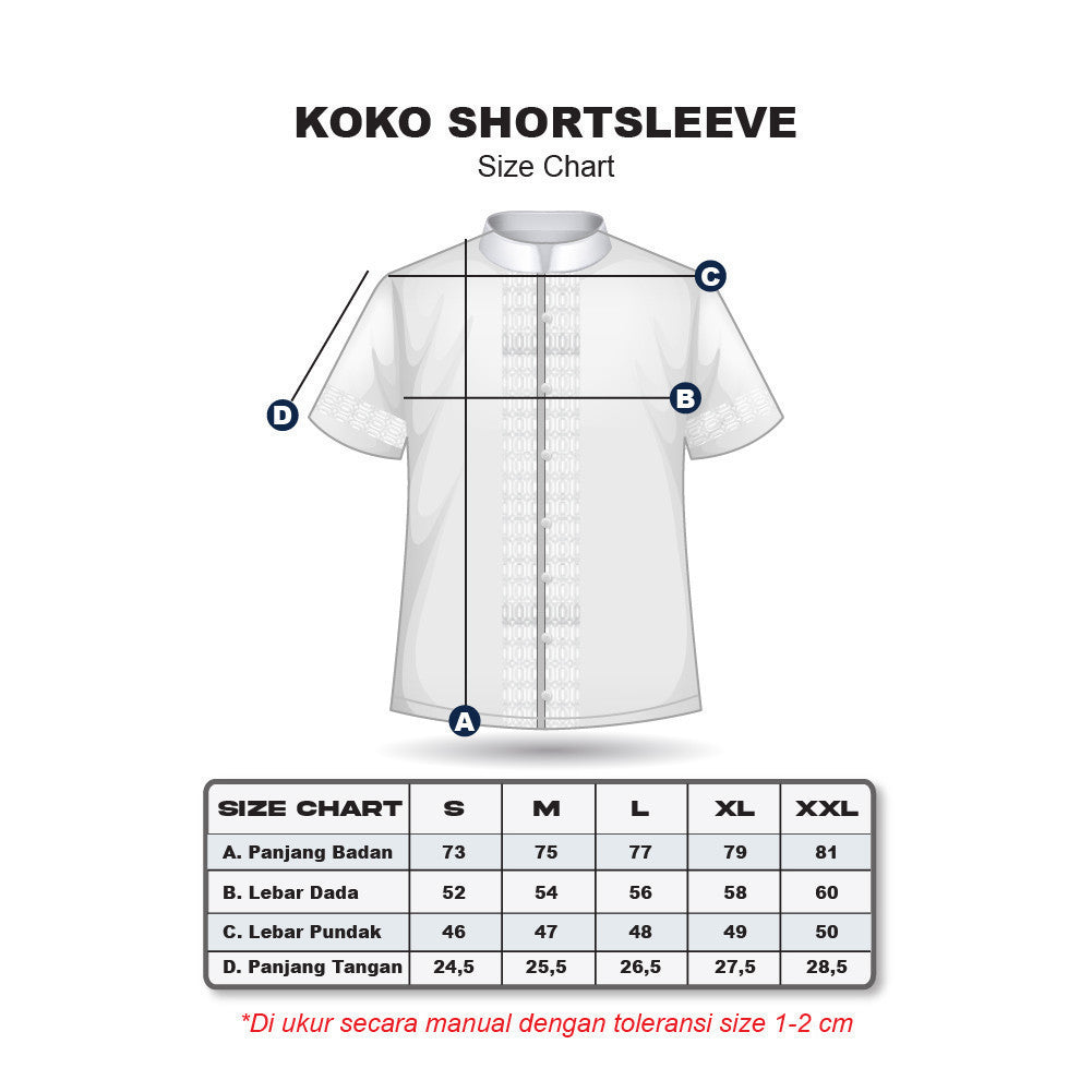 Erigo Koko Short Sleeve Bordir Ehsaan White