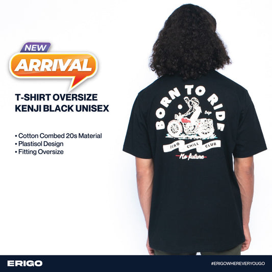 Erigo T-Shirt Oversize Kenji Black Unisex