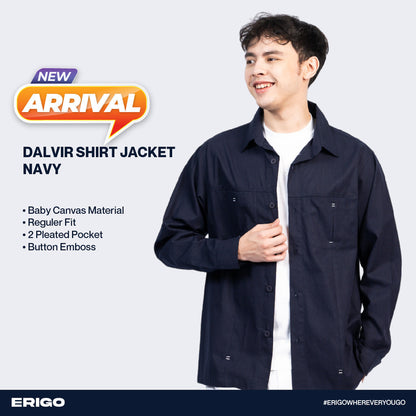 Erigo Shirt Jacket Dalvir Navy Unisex