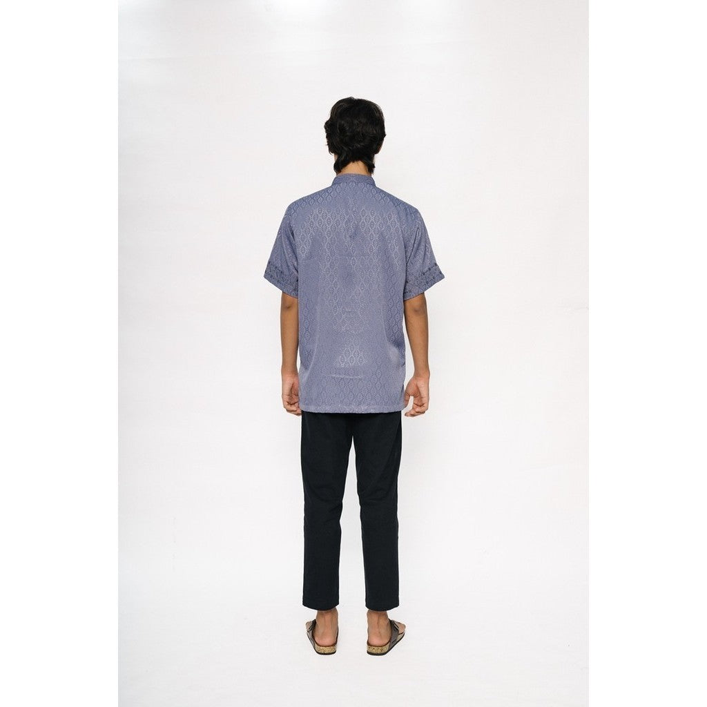 Erigo Koko Short Sleeve Bordir Ghafar Blue