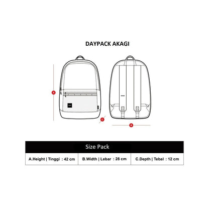 Erigo Daypack Akagi Black Unisex