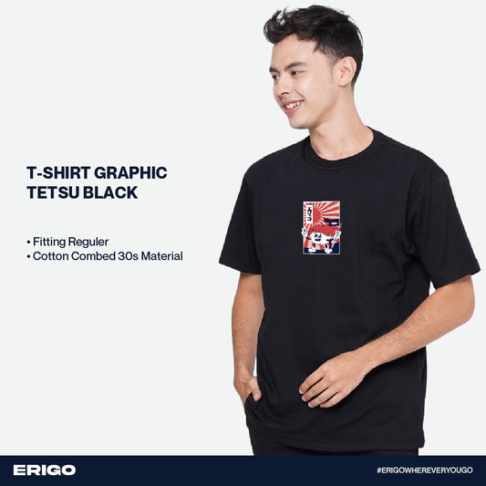 Erigo T-Shirt Graphic Tetsu Black