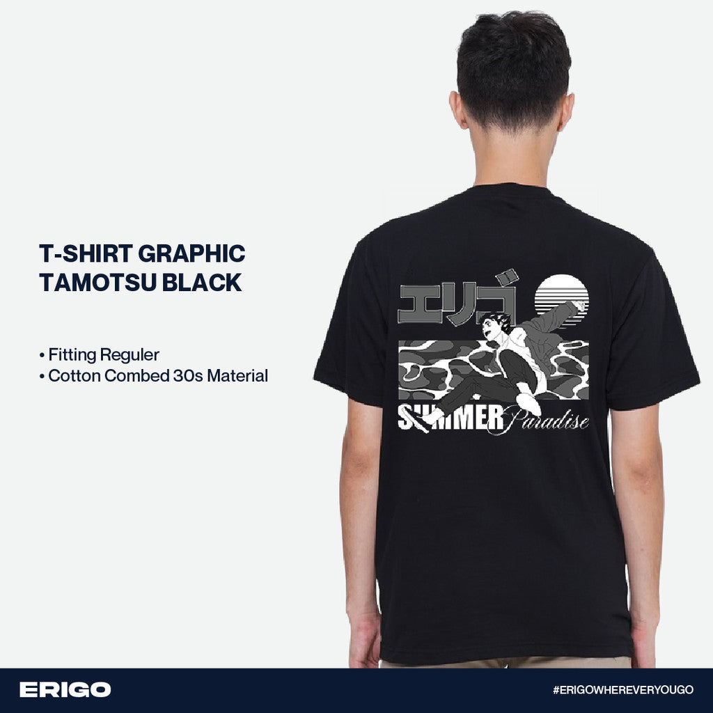 Erigo T-Shirt Graphic Tamotsu Black