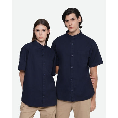 Erigo Kemeja Shanghai Short Sleeve Wout Navy Unisex