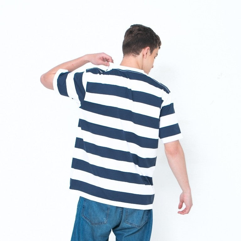 Erigo T-Shirt Stripe Dodford Wide Striped Navy Unisex