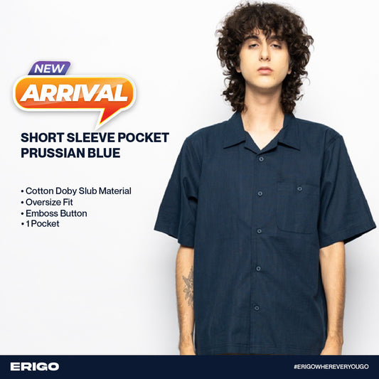 Erigo Short Sleeve Pocket Chandler Prussian Blue Unisex