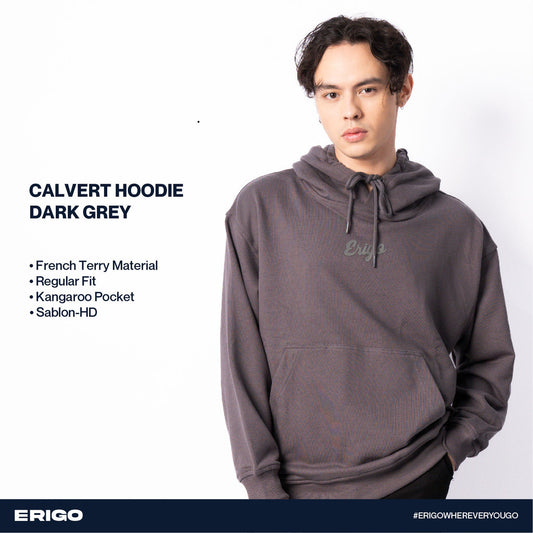 Erigo Hoodie Calvert Dark Grey Unisex