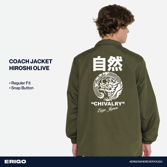 Erigo Coach Jacket Graphic Hiroshi Olive