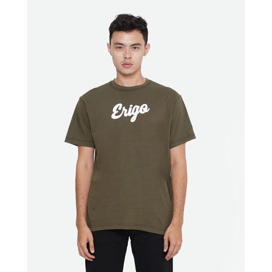 Erigo T-Shirt Basic Olive White Unisex