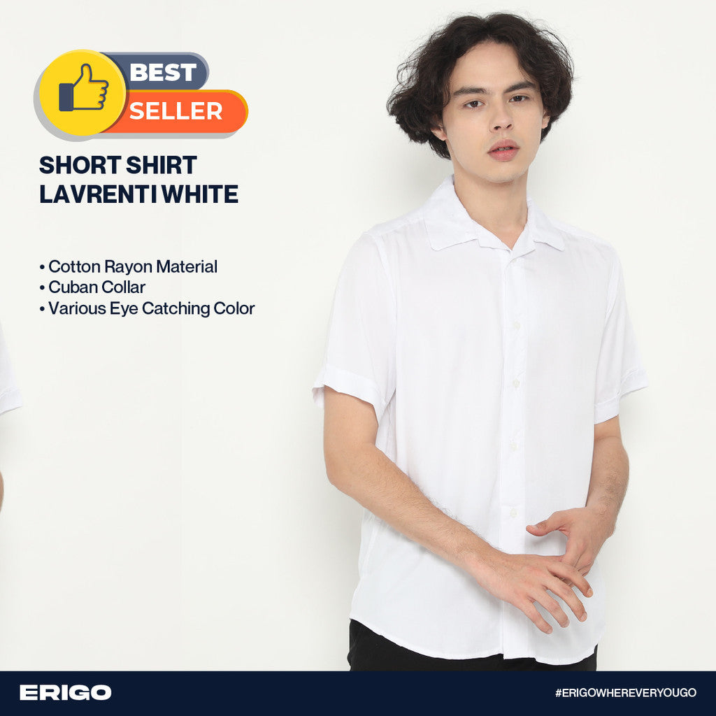 Erigo Short Shirt Rayon Lavrenti White Unisex