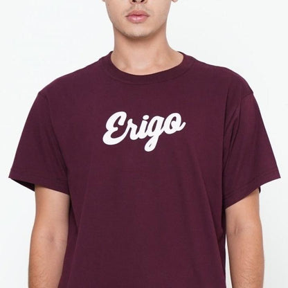 Erigo T-Shirt Basic Maroon White Unisex