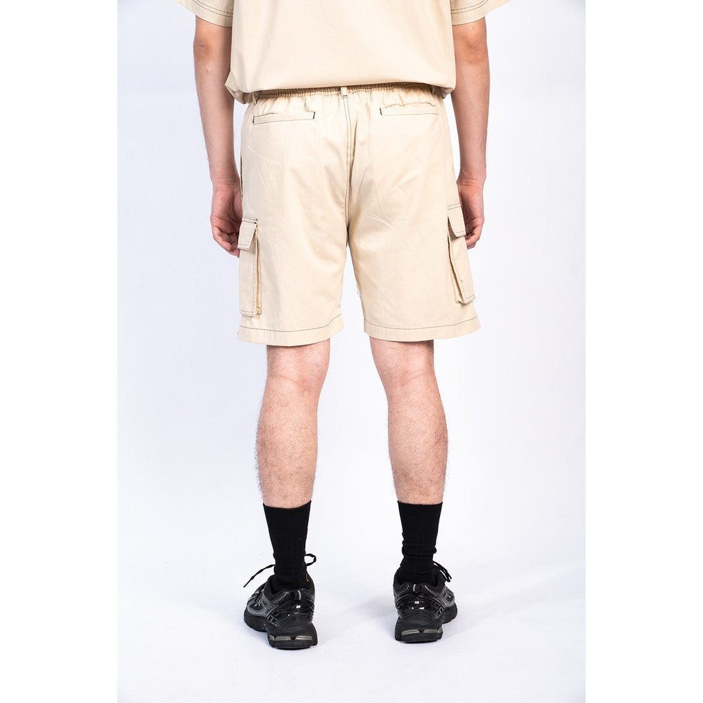 Erigo Contrast Short Pants Cargo Jasmith Light Brown Unisex