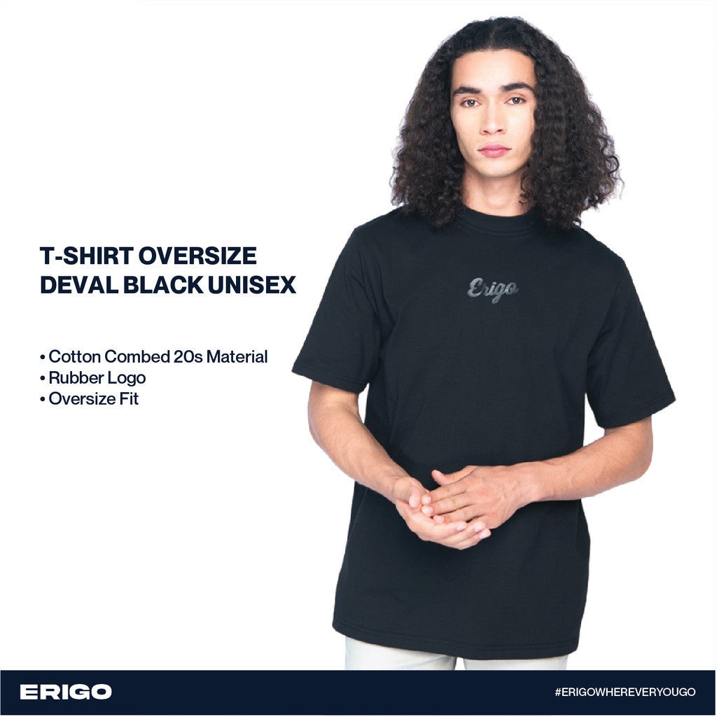 Erigo T-Shirt Oversize Deval Black Unisex