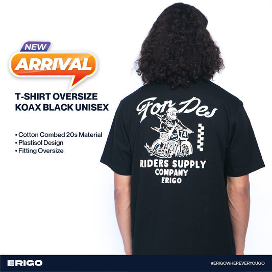 Erigo T-Shirt Oversize Koax Black Unisex