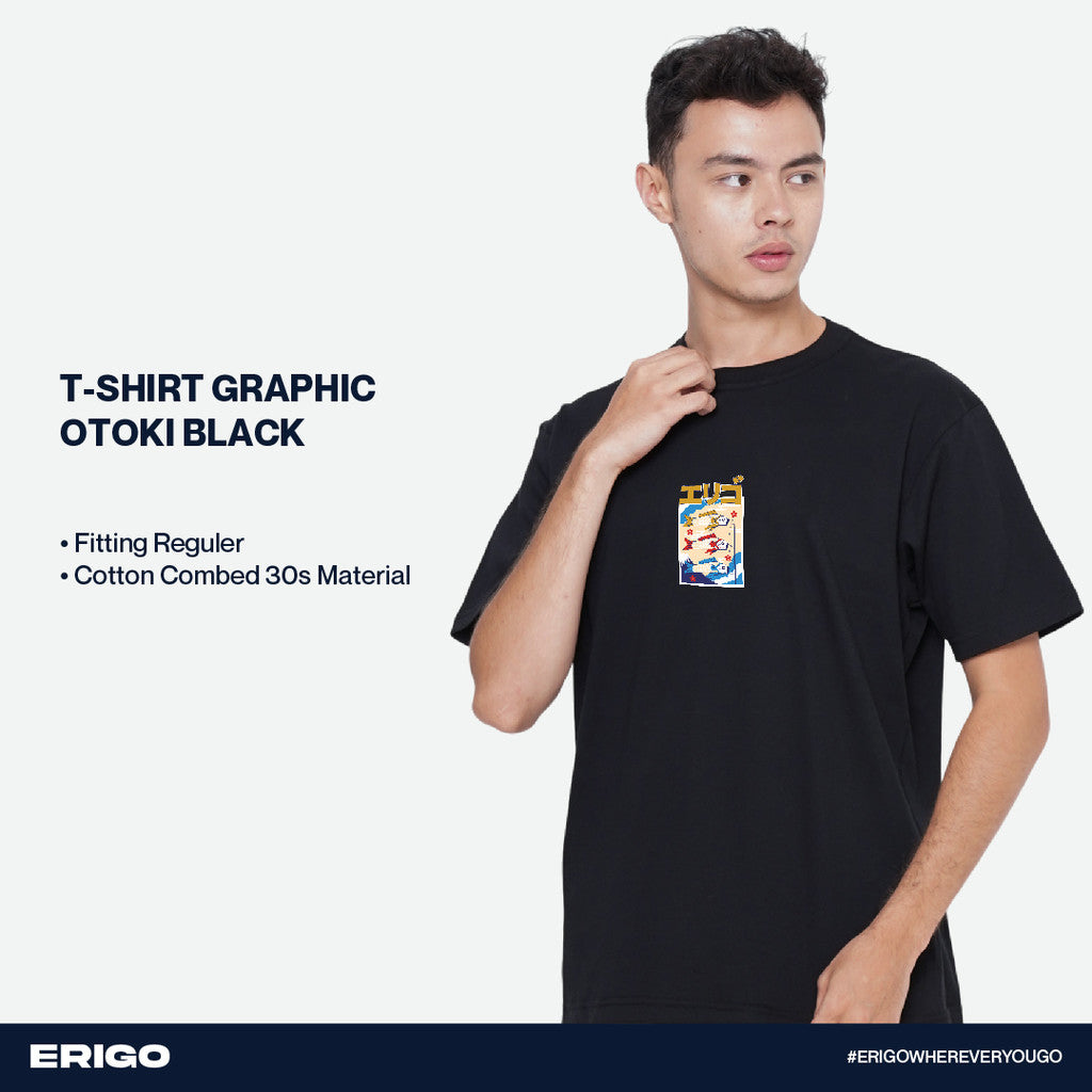 Erigo T-Shirt Graphic Otoki Black