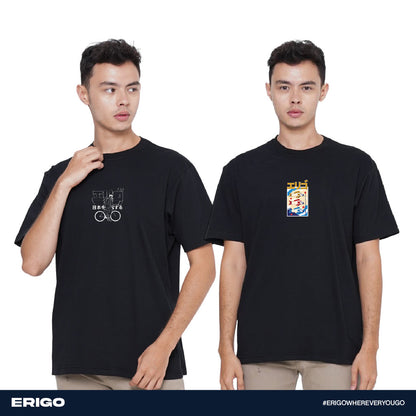 Erigo Buy 1 Get 2 T-Shirt Graphic Bundling 8 | Okiatsi Black, Otoki Black