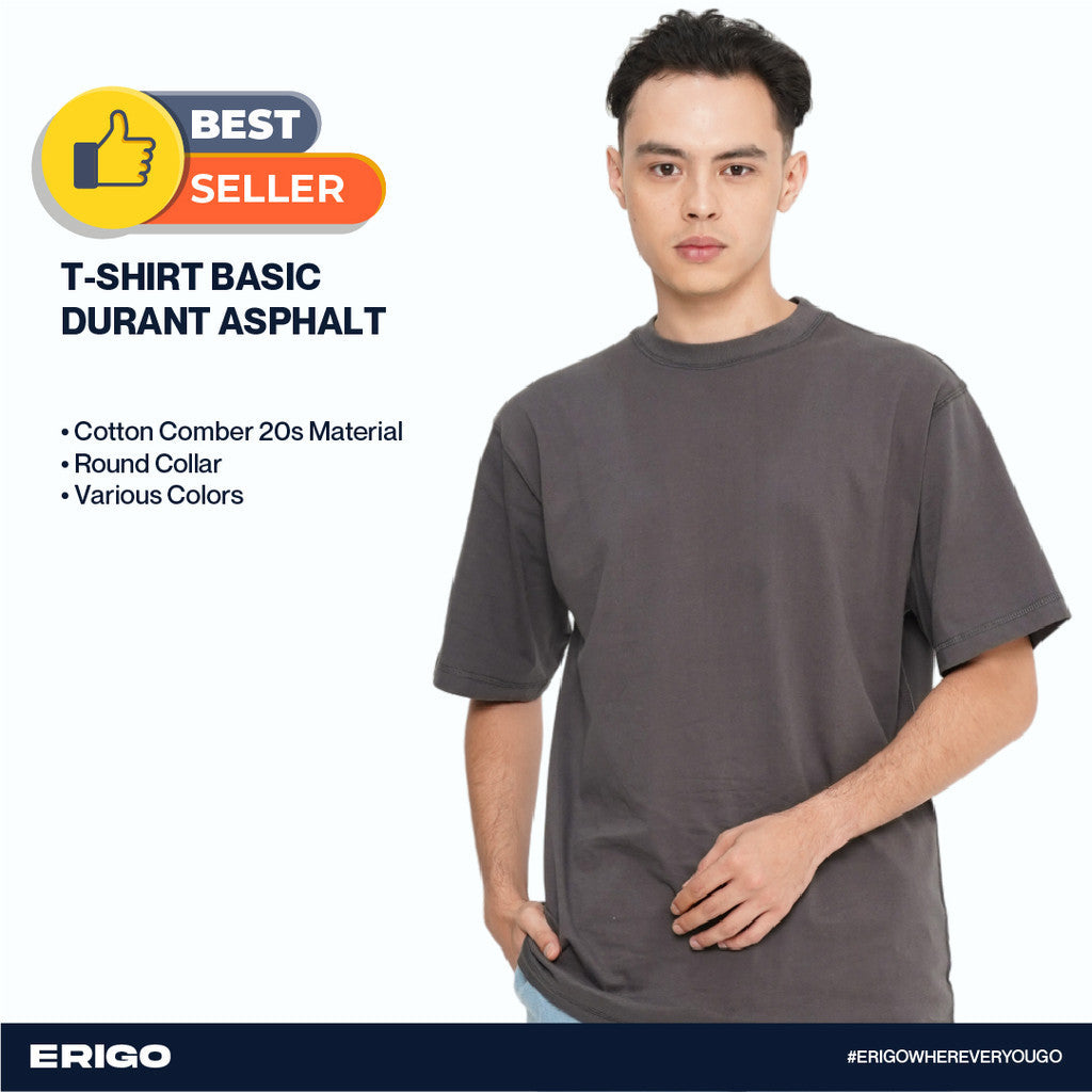 Erigo T-Shirt Basic Durant Ashpalt Unisex