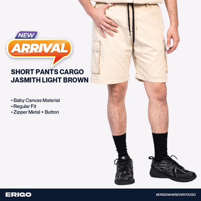 Erigo Contrast Short Pants Cargo Jasmith Light Brown Unisex