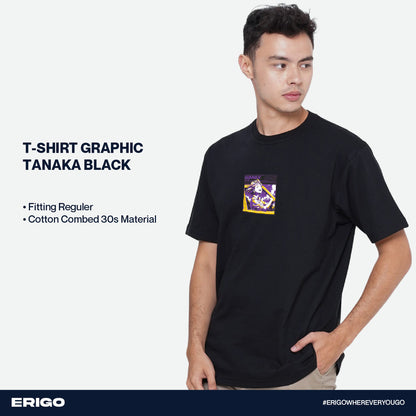 Erigo T-Shirt Graphic Tanaka Black