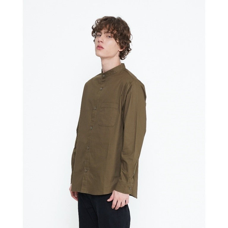 Erigo Kemeja Shanghai Longsleeve Deventer Olive Unisex