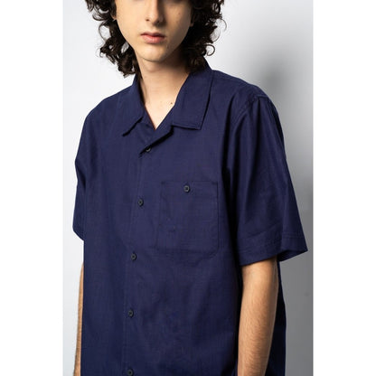 Erigo Short Sleeve Pocket Cataleya Navy Unisex