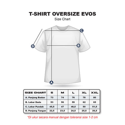 Erigo T-Shirt Oversize | Evos Roar Tiger Black Voucher Diamond