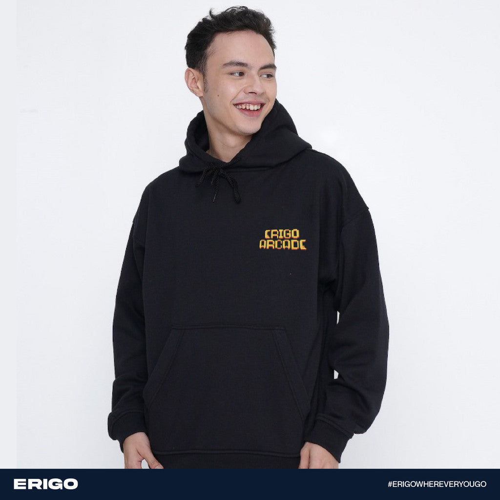 Erigo Hoodie Graphic Arcade Coin Black